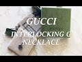 Gucci Interlocking G Necklace In Silver