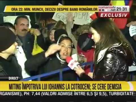 Floricica Dansatoarea protesteaza impotriva lui Klaus Iohannis