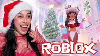 Playing Roblox Royale High Glitterfrost for the FIRST time EVER (I love it)