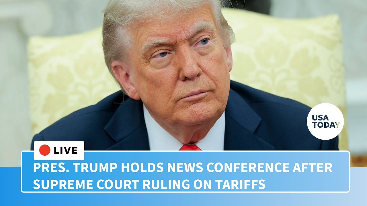 President Trump holds news conference after Supreme Court rules on tariffs