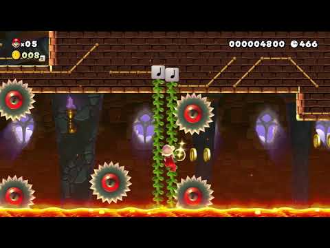 Super Mario Maker 2: Story Mode Level (82 Vines in the Castle) [1080 HD]
