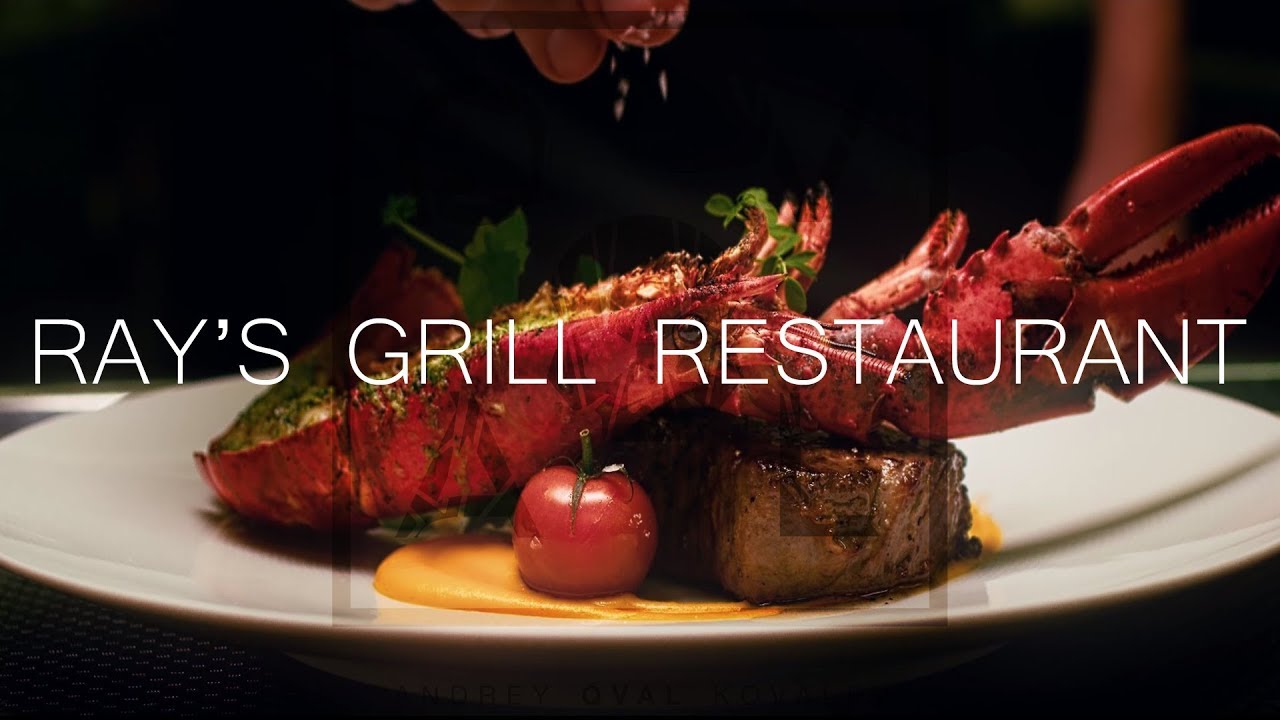 Ray's Grill - Contemporary steakhouse restaurant advertisement