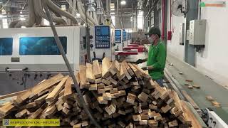 Dây Chuyền bào phôi tại doanh nghiệp xuất khẩu gỗ tại Đồng Nai, máy cắt vạch phấn, bào 4 mặt WM-618