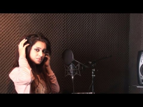 Voor het eerst in de studio met Selectabeats, recording Hollandwali Girlfriend