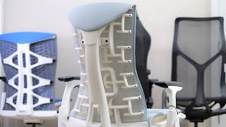 Herman Miller Embody Glacier Titanium Base Unbox & Compare Cosm, Secretlab TTITAN, Autonomous Kinn