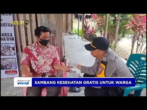 KAPOLSEK ULUBONGKA PIMPIN SAMBANG KESEHATAN GRATIS UNTUK WARGA BONGKAKOI