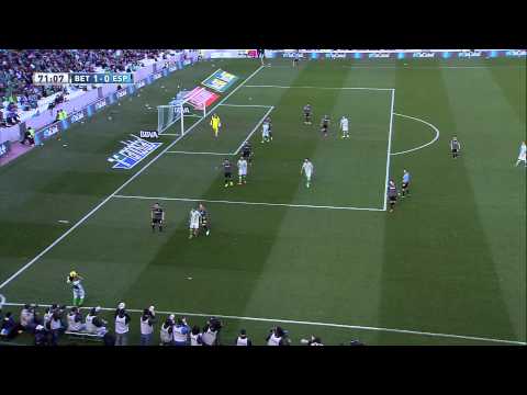 Gol de Rubén Castro (1-0) Real Betis - RCD Espanyol - HD