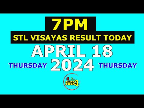 7pm STL Visayas Result Today April 18 2024 (Thursday)