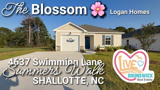 The Blossom 🌸 Summers Walk ☀️ 4637 Swimming Ln 🏊‍♀️ Shallotte, NC 🏡 Logan Homes