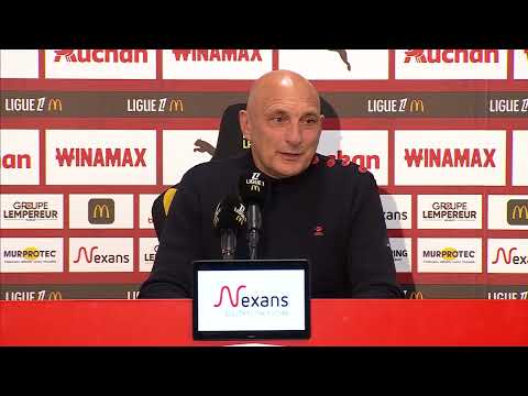 Olivier Pantaloni's reaction after RC Lens - FC Lorient (3-0) 25-26