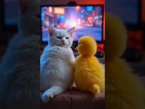 Cat & Duck Duo DOMINATE Video Games | Cutest Gaming Victory Ever