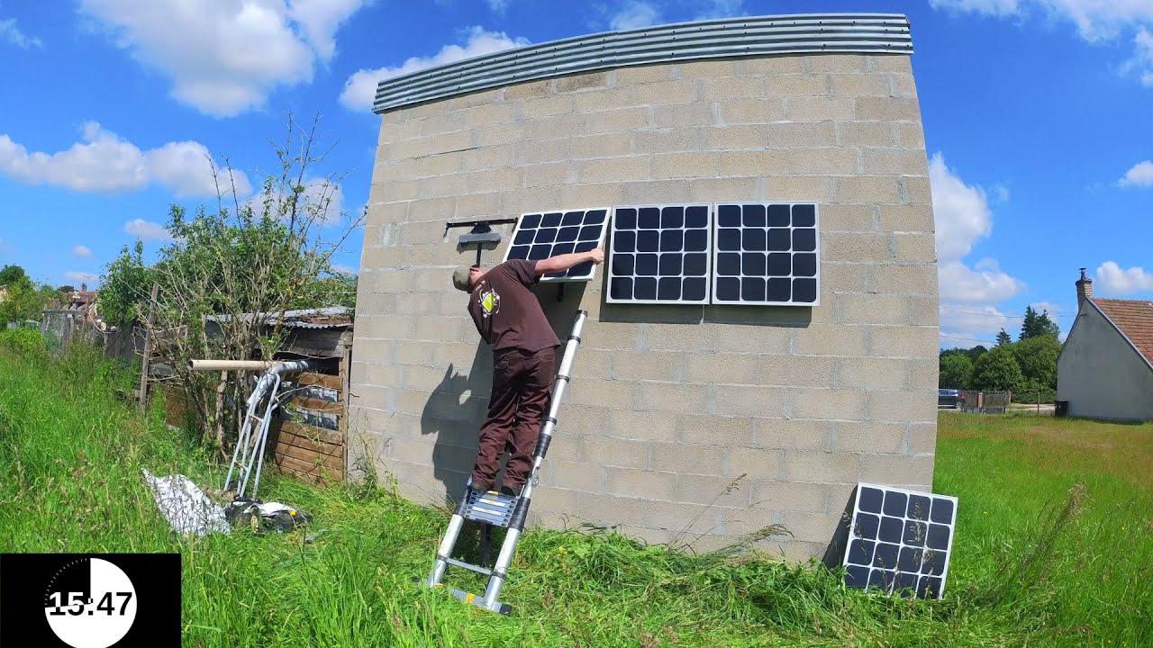 Installation du kit solaire Beem sur support mural