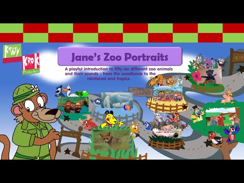 Krazy Krok Productions - Jane's Zoo Portraits (2024) | 1 HOUR of Zoo Animal Footage and Music