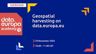 Geospatial harvesting on data.europa.eu