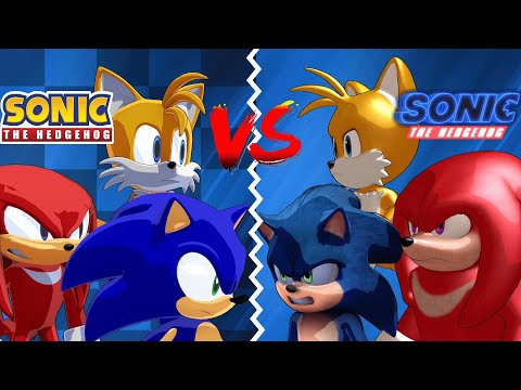 Game Sonic Heroes V.S. Movie Sonic Heroes (Modern Sonic V.S. Movie Sonic) [Animation] ソニック v. ソニック