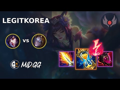 MID.GG: [ LegitKorea ] Ahri MID vs Orianna | NA GRANDMASTER | LOL Season 2025