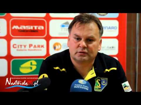 Konferencja po meczu Siarka Tarnobrzeg - ROW Rybnik, 23.08.2014