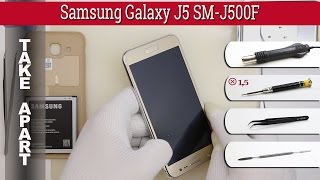 How to disassemble 📱 Samsung Galaxy J5 SM-J500 Take apart Tutorial