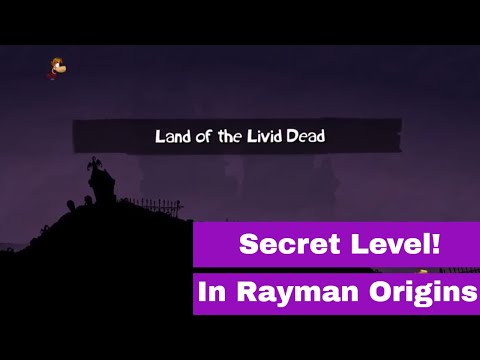 Rayman Origins 64 Land of the Livid Dead. Secret Level!