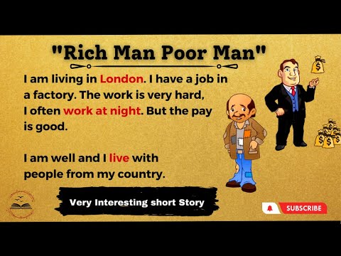 Rich man Poor Man 🔥| Learn English Through Story Level 1 🔥 English Listening Practice |LEH #001