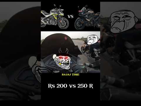 rs 200😈 vs Hero Xtreme 250R😮 #rs200 #hero #xtreme #viralshort
