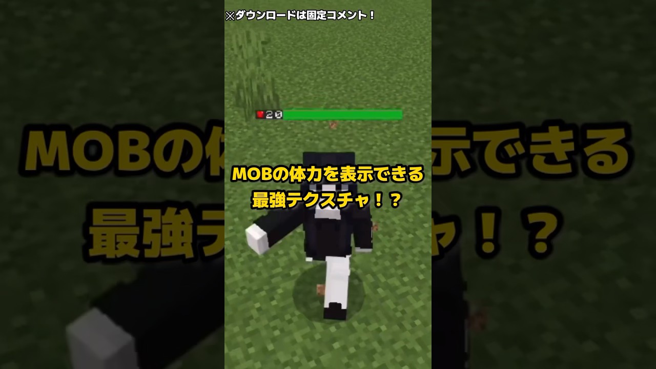【チート級】相手の体力を見ることが出来るテクスチャがヤバすぎるwwww 【マイクラ統合版】#マイクラ #マインクラフト #統合版 #minecraft