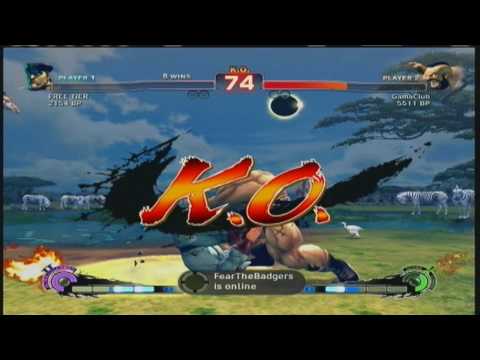 SSF4 - FREE1UP (M. Bison) vs. GamaClub (Zangief) - Part 2