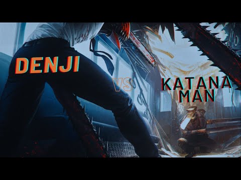 Luta Final ( Chainsaw Man) DENJI VS KATANA (DUBLADO)🇧🇷 4K