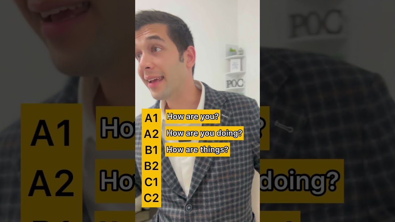 How are you?! A1 to C2 #shorts