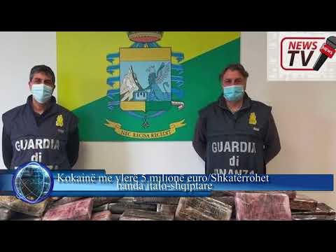 TV NEWS:Kokainë me vlerë 5 milionë euro/Shkatërrohet banda italo-shqiptare