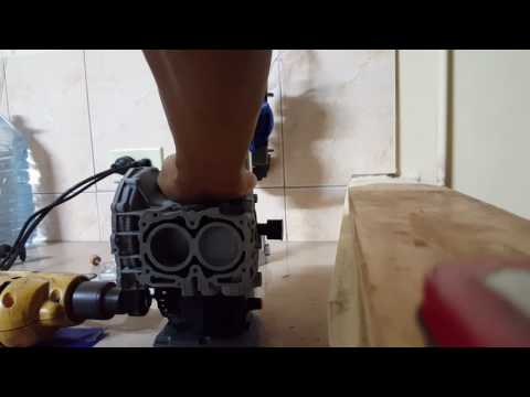 3D Printed Subaru Boxer Engine EJ20 Piston and Block