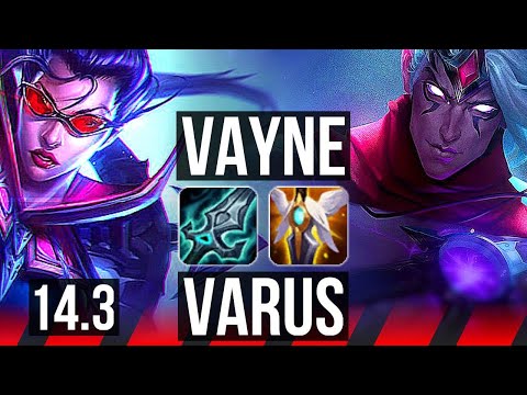 VAYNE vs VARUS (TOP) | Rank 13 Vayne | EUW Challenger | 14.3