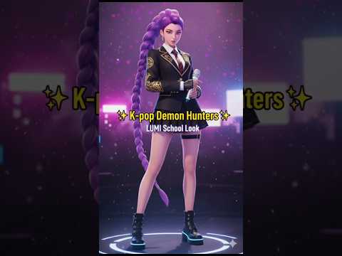 ✨ K-pop Demon Hunters: LUMI School Look ✨ | Transformation Shorts