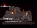 Empire 30" Wildwood Outdoor Refractory Ventless Propane Gas Log Set and Millivolt Harmony Burner