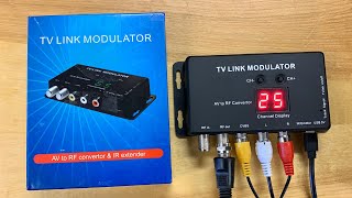 Mini analog TV Channel Modulator works great to make your own home TV channel