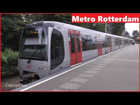 Metrorit Schiedam C. - Binnenhof Rotterdam in RET Metro A