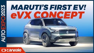First Maruti electric SUV revealed - eVX Concept | Auto Expo 2023 | CarWale