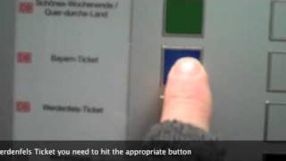 Using German Train Station Ticket Machines