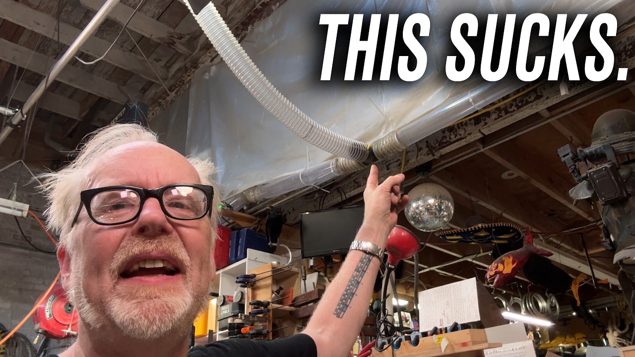 Adam Savage Revamps His Workshop's Dust Extraction!