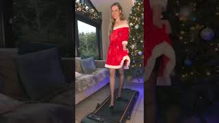 #stockings #santa #walking #treadmill #nylons