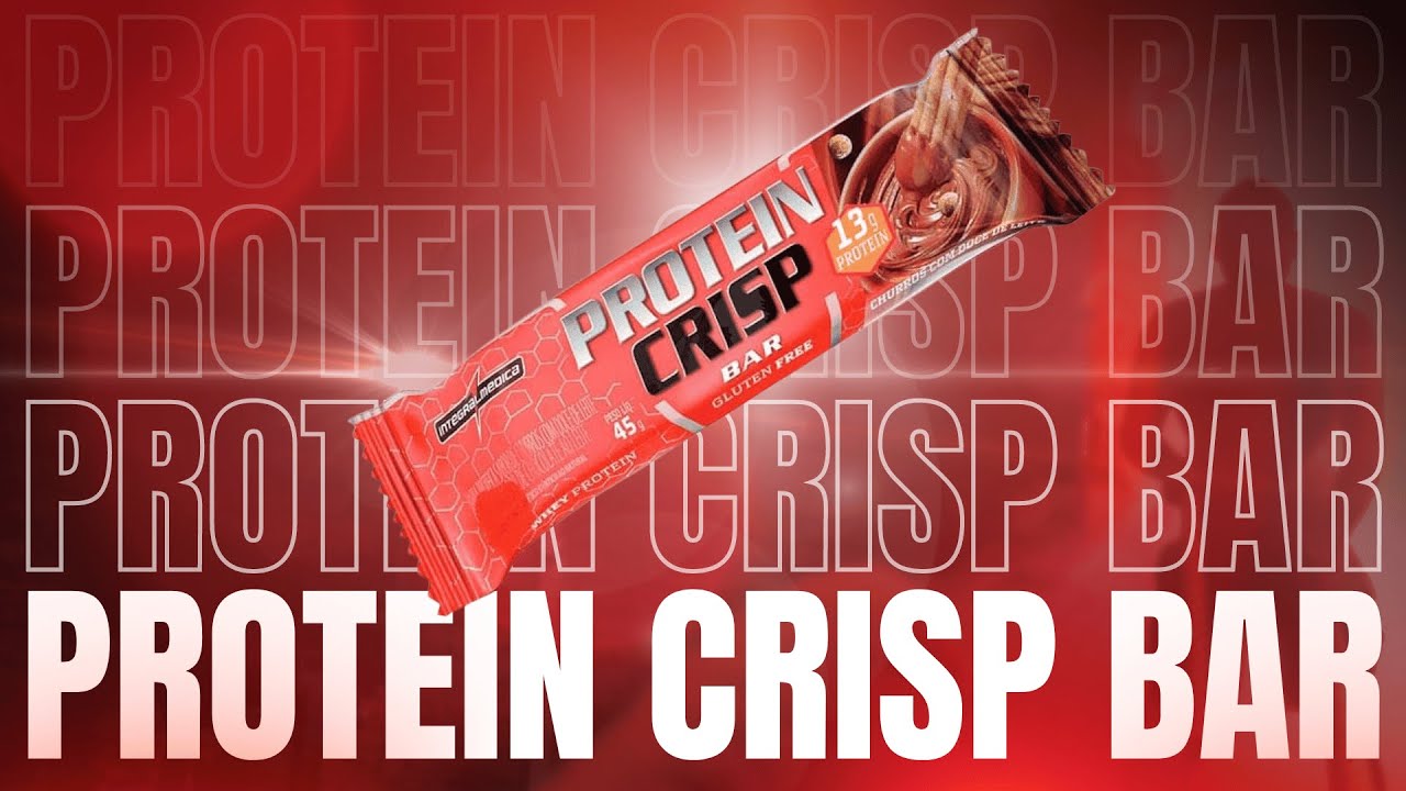 Miniatura da avaliação em vídeo de Barra de Proteínas Integralmedica Protein Crisp Duo Crunch 540g 12 Unidades