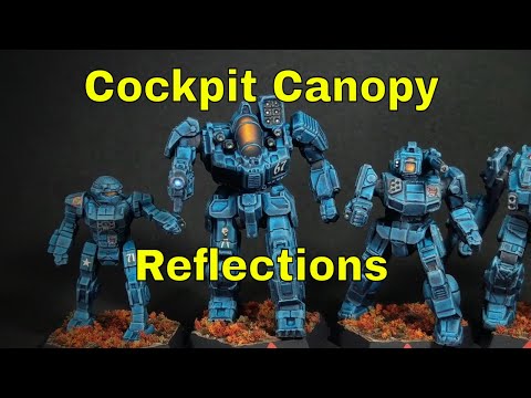 Curved Canopy Reflection Jeweling Effects | Battletech Detail Painting