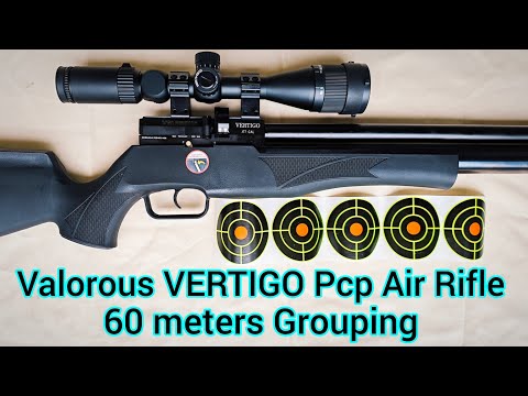 Valorous VERTIGO Pcp Air Rifle 60 meters Grouping