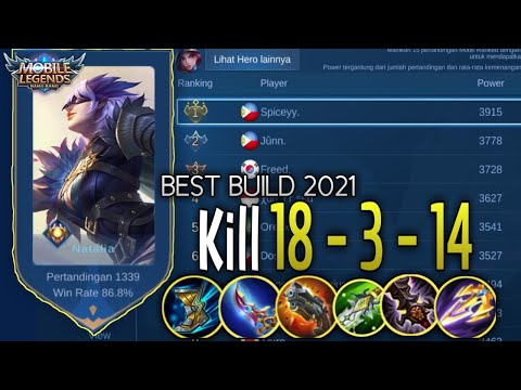 Natalia Nonstop Roaming Vs Bug Johnson 2021 [ Top 1 Global Natalia ] by Spiceyy. - Mobile Legends