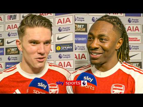 Eberechi Eze & Viktor Gyökeres FULL post-match reaction after Arsenal beat Spurs 4-1