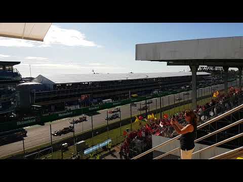 VORSICHT: LAUT! Formula 2 Monza 2017, DER 2. START von der Haupttribüne aus!