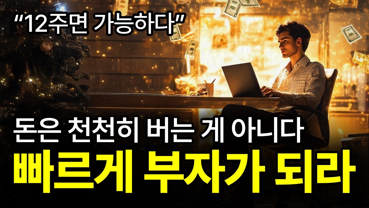 (이렇게) 100일을 살았더니 (돈이) 쏟아졌다.