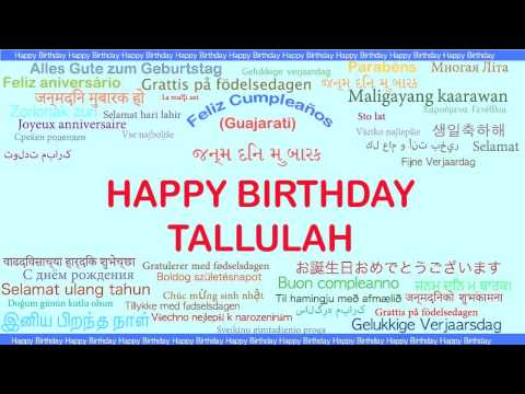Tallulah   Languages Idiomas - Happy Birthday