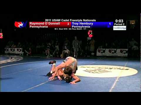 Cadet Freestyle 5th 171 - Raymond O'Donnell (PA) vs. Troy Hembry (PA)