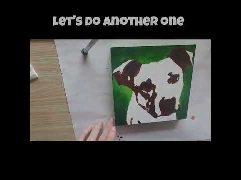 Paint Stylized Dogs in Acrylics #shorts